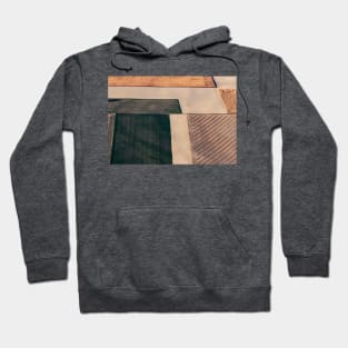 Brown Abstract Fields Hoodie